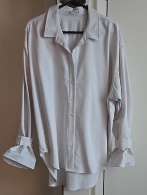Good American White Blouse